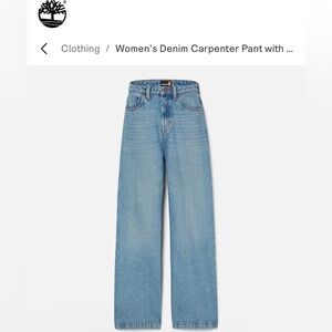 Timberland Women's Denim Carpenter Pant with Refibra™ Technology Blue Denim